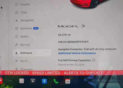 2023 Tesla Model 3 Rear-Wheel Drive from USA, damaged, VIN 5YJ3E1EA4PF574411